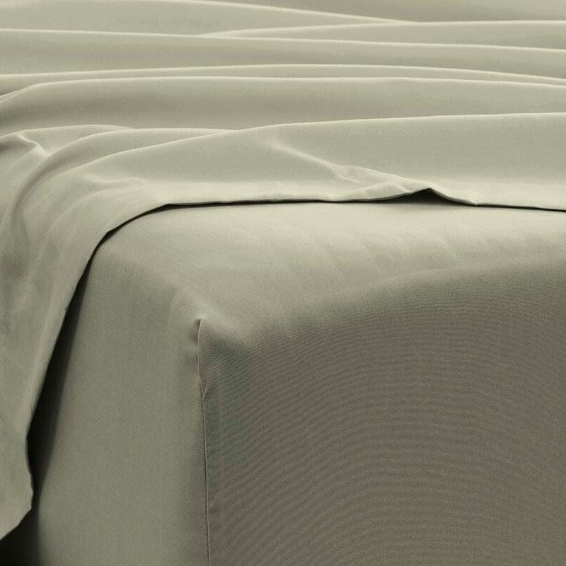 Queen Size Sage 6 PCS Soft Wrinkle Resistant Microfiber Polyester Sheet Set-1