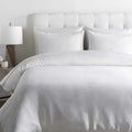 Chambord White Linen Bedding Set
