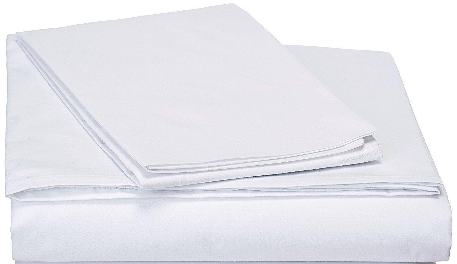 DaDa white cotton fitted sheet set in Full size